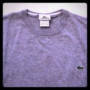 Lacoste Crew Neck Gray Sweater